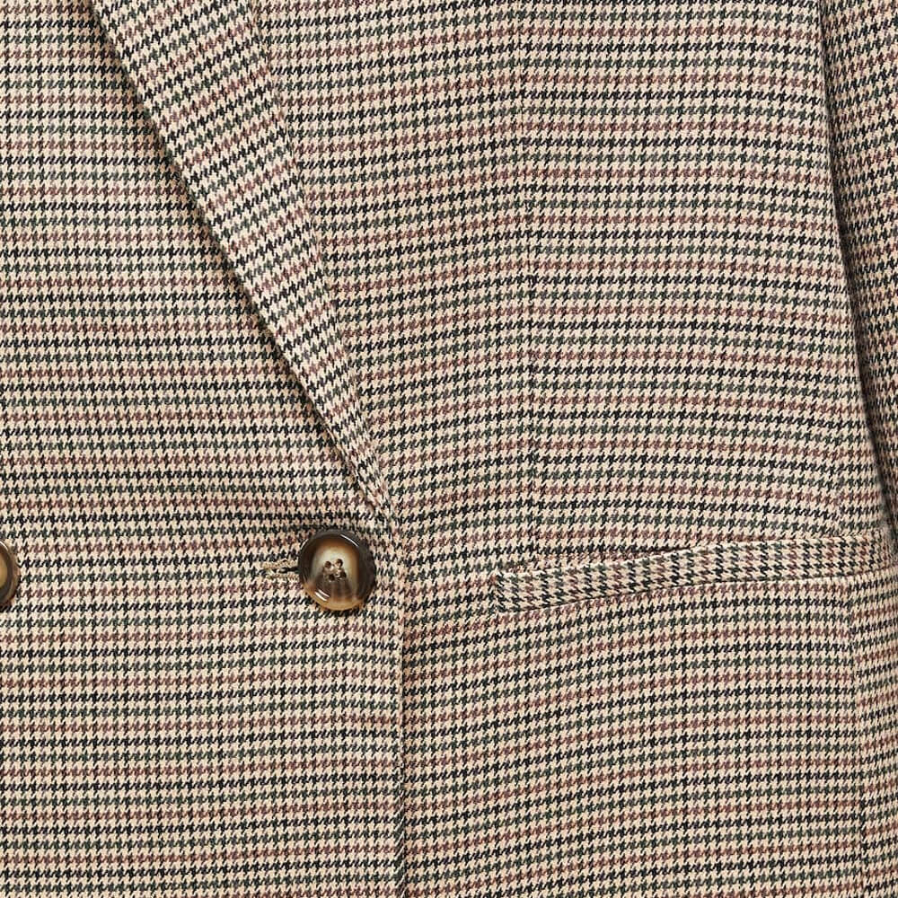 Lapels Houndstooth suit blazer - Image 2